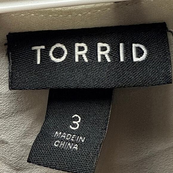 Torrid striped chiffon tank top womens 3X office business career preppy classic - Picture 2 of 7